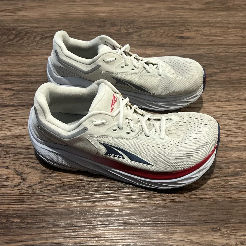 Altra Via Olympus Womens Size 10 Wide Running Shoes Off White Foot Shape